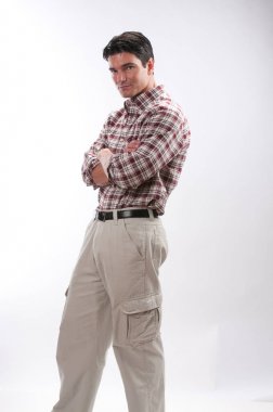 yakışıklı gent güvenle standları