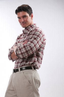 yakışıklı gent güvenle standları