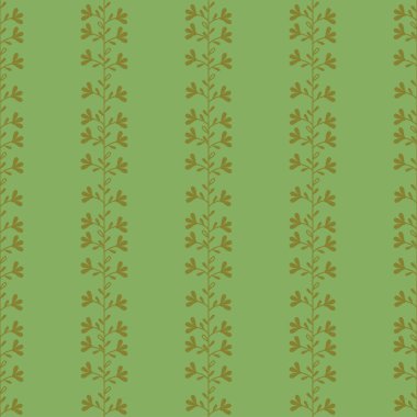 Basit bir dekoratif kusursuz vektör deseni. Yaprak ve çiçek sapı deseni.