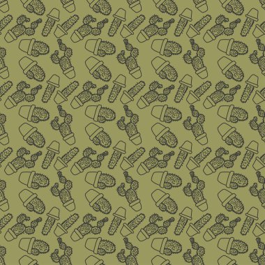 Lezzetli ve kaktüs bitkisinin kusursuz desenleri çizilmiş..