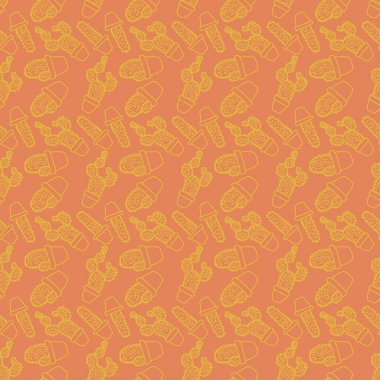 Lezzetli ve kaktüs bitkisinin kusursuz desenleri çizilmiş..