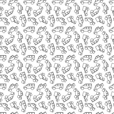 Aracın beyaz arka planda mükemmel bir şekilde taşınması. baskı, tekstil, kumaş için kullanılabilir.