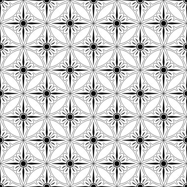 Beyaz arkaplanda basit doğrusal soyut mandala deseni.