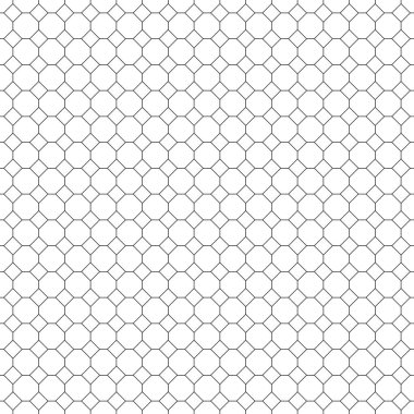 Çizgiler, eşkenar dörtgenler, kareler ve sekizgenden yapılmış doğrusal, dikişsiz vektör deseni. Geometrik tıkırtı tekrarlanıyor. modern stil vektör illüstrasyonu.