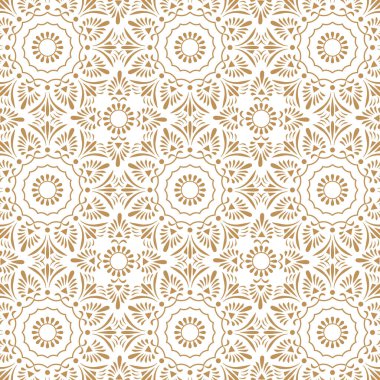 Kraliyet dokusunda güzel, geleneksel, pürüzsüz bir desen. Premium vektör çizimi. Etnik Hindistan, Türkçe ve Arapça motifler.