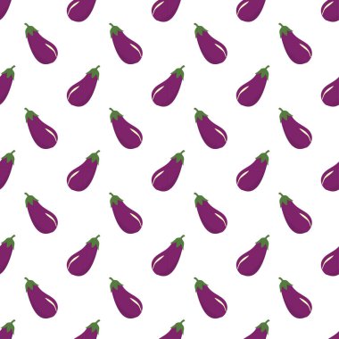 Olgun ve sağlıklı patlıcan pıtırtışı. El çizimi vejetaryen çizimi. Duvar kağıdı, modern tekstil tasarımı, baskı, restoran menüsü tasarımı, ambalaj, afiş vb..