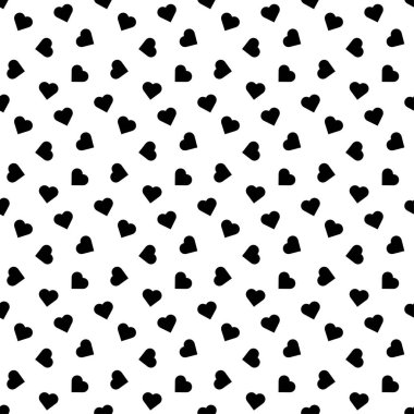 Kusursuz siyah kalp deseni. Lüks tasarım modeli. Yazdırma, döşeme, arkaplan, ağ deseni,.