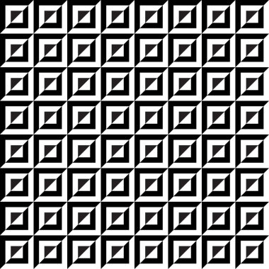 Kusursuz tek renkli kare desenli. yazdırma, döşeme, moda, ağ, ambalaj için siyah ve beyaz desenler.