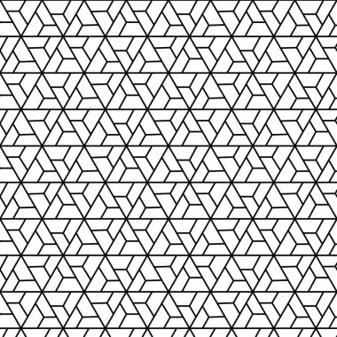 Doğrusal üçgen dikişsiz desen. soyut siyah ve beyaz arkaplan. Yazdırma, döşeme, moda, ağ, ambalaj