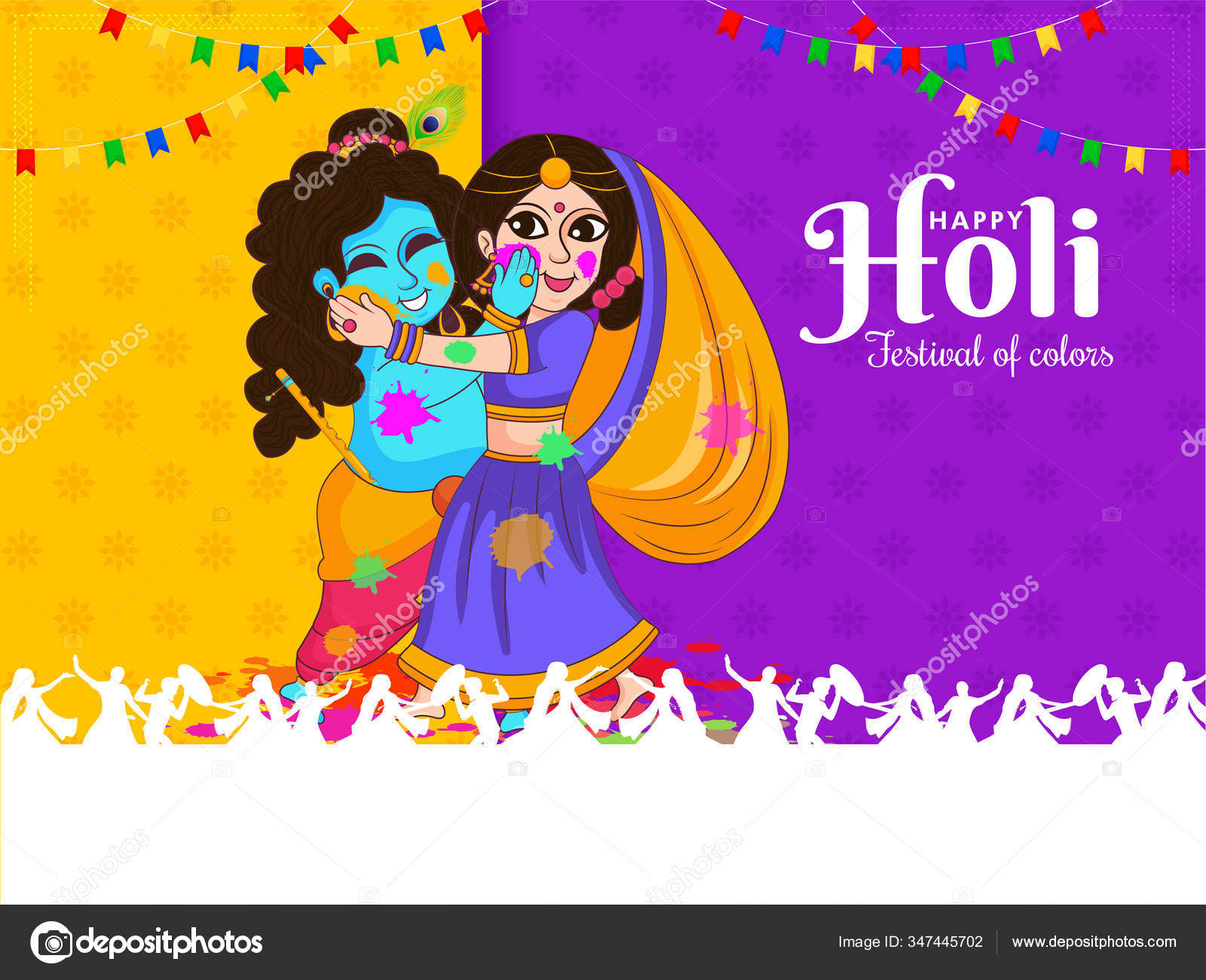 pix Little Radha Krishna Cartoon Holi Images https depositphotos com 347445702 stock illustration illustration colorful background festival colors html