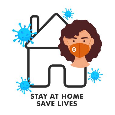 Evde kalıp hayat kurtarmak, Coronavirus 'u durdurmak ve Agrid-19' la savaşmak. Enfeksiyon yok ve koronavirüsü durdur...