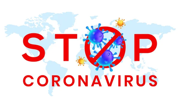 Ogniska Koronawirusów Chinach Włoszech Wielu Innych Krajach Zatrzymać Koronawirusa Walka — Wektor stockowy
