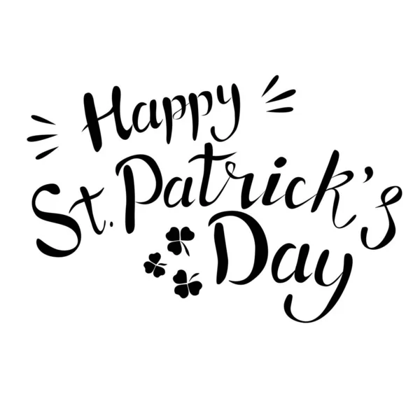 Brev Happy Patrick Day Patricks Dag Designelement Vektor — Stock vektor