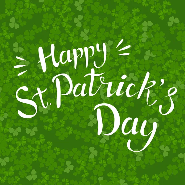 Schriftzug Happy Patrick Day Patrick Day Design Element Vektor — Stockvektor