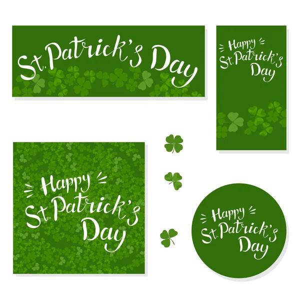 Schriftzug Happy Patrick Day Patrick Day Design Element Vektorsatz — Stockvektor