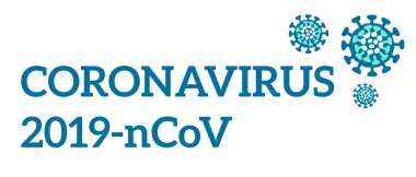  Çin Coronavirüs 2019-ncov. Yazı ve vektör çizimi.