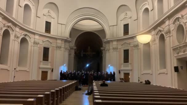 Videofelvétel Egy Koncertről Nürnbergi Szent Egidien Katolikus Templomban — Stock videók