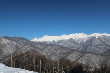 Dağlar. Krasnaya Polyana. Soçi.
