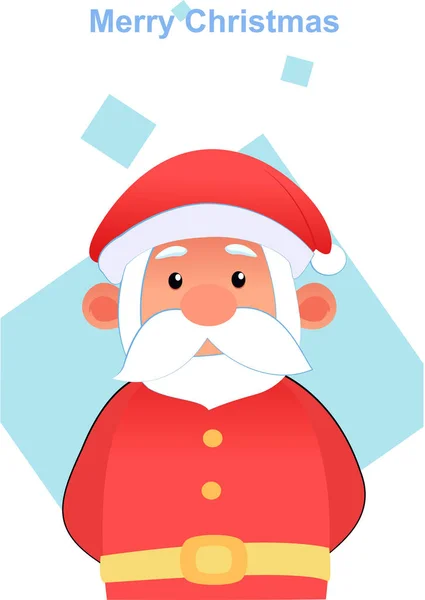 Personagem de desenho animado bonito de Papai Noel Vector Ilustração — Vetor de Stock
