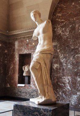 Milo Venüs 'ü. Louvre, Paris, Fransa 'da bulunuyor. 