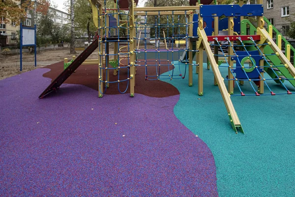 Children Playground Artificial Track Children — Stock Photo, Image