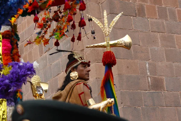 Inti Raymi Festival Cusco Coricanhca Peru — Stockfoto