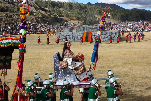 Inti Raymi Festival Cusco Sacsayhuaman Peru — Stockfoto