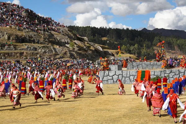 Inti Raymi Festival Cusco Sacsayhuaman Peru — Stockfoto