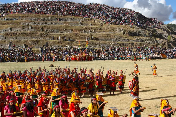 Inti Raymi Festival Cusco Sacsayhuaman Peru — Stockfoto