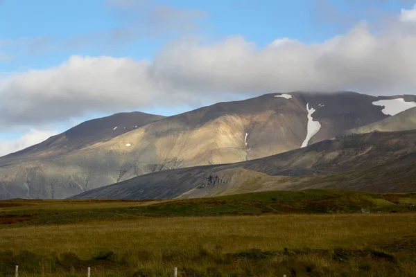 Jesień Islandii Widok Góry — Zdjęcie stockowe