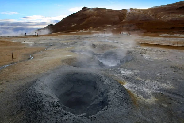 Autumn Iceland Geysers — Stock Photo, Image