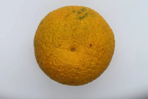 Beyaz arka plan görünümlü bir turuncu Mandarin..