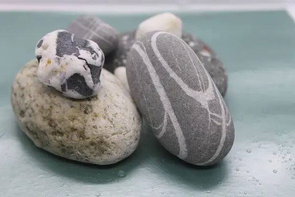 Mořské Oblázky Kameny Pro Design Interiéru — Stock fotografie