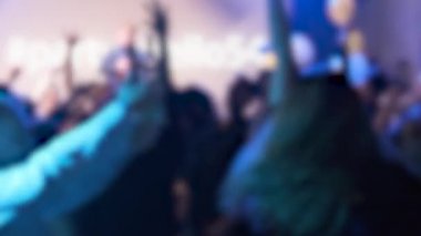 Sunum için arka plan. Gece kulübü 9 'daki insanlar.