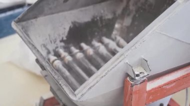 Video seti. Yiyecek üretimi. Aralıksız üretim