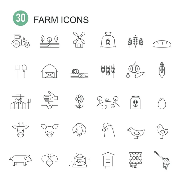 Simple Set of Meat Related Vector Line Icons. Editable Stroke. Royalty Free Stock Illustrations