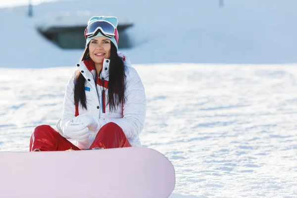 Bella ragazza nel fine settimana invernale — Foto Stock