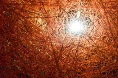 Soyutlama turuncu konu üzerinden görüntü