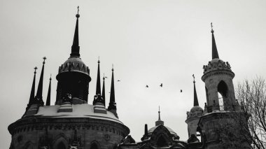 Katolik kilise siyah-beyaz fotoğraf