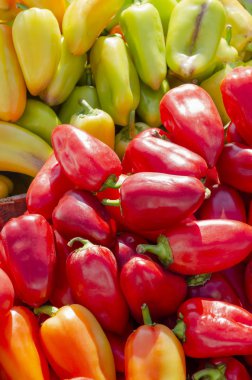 arka planı renkli biber