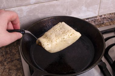 Buğday ununu krep hamuruna dönüştürme işlemi