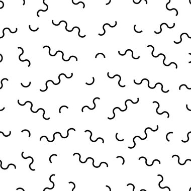 siyah ve beyaz memphis desenleri, dokular, arka plan desenleri, geometri desenleri, endüstriyel, fabrika