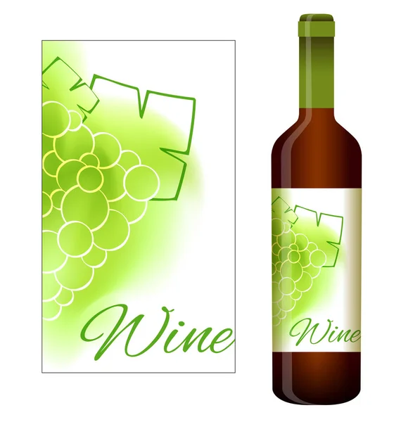 Vector labels for white wine — Stock Vector