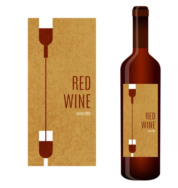 Vektör şarap etiketi — Stok Vektör