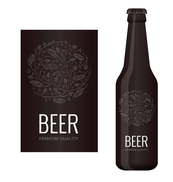 Vector beer label Royalty Free Stock Illustrations