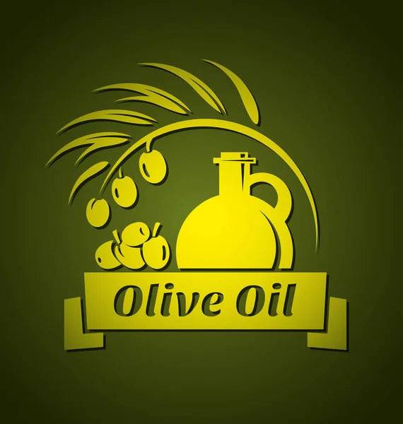 Vector olive oil Stock Vector