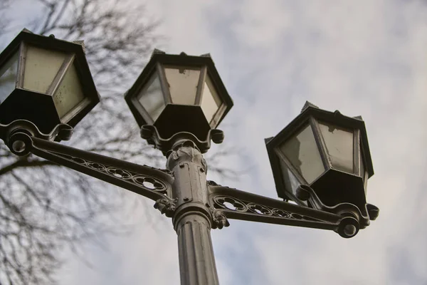 An image of street light on cloudy sky — Stock Photo, Image