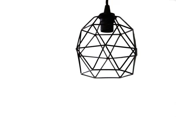 modern pendant light with vintage light bulb.