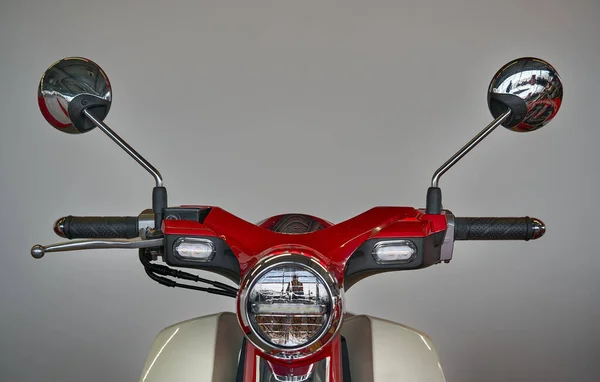 Motorcycle front details - headlights.