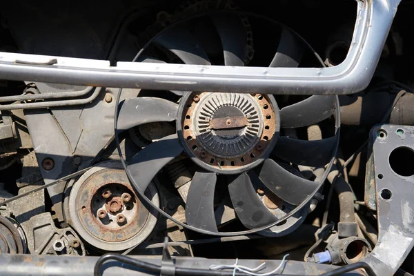 Fan Radiator Disassembled Car — Foto de Stock